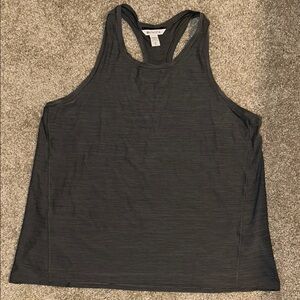 Athleta Gray Heathered Racerback Tank